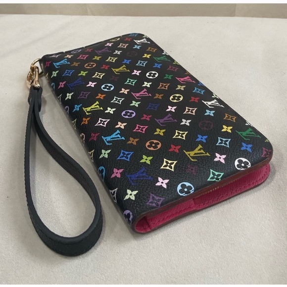 Authentic Louis Vuitton Murakami Multicolor Insolite Clutch Wallet - Picture 10 of 12